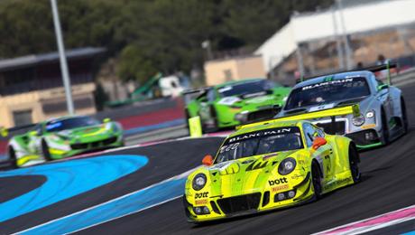 Platz zehn für Porsche 911 GT3 R in Le Castellet