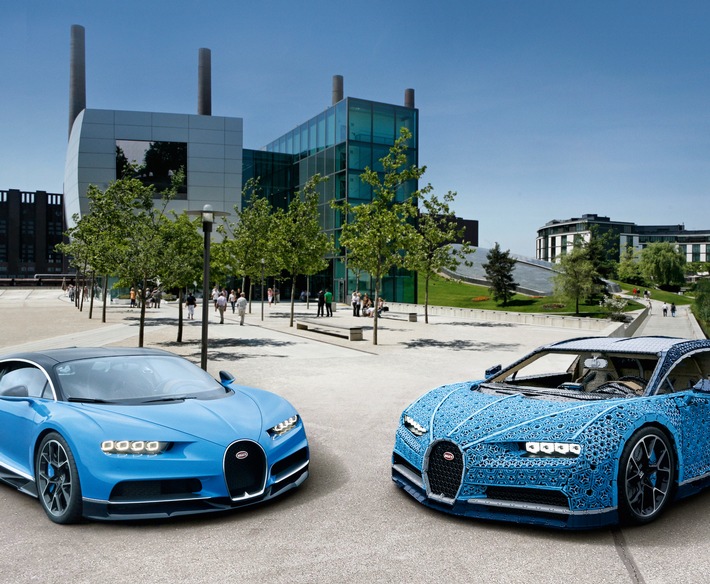 Sonderausstellung im ZeitHaus der Autostadt in Wolfsburg: Vom 16. November bis 6. Dezember 2018 trifft ein originaler Bugatti Chiron auf das 1:1-Modell aus LEGO. Weiterer Text über ots und www.presseportal.de/nr/19185 / Die Verwendung dieses Bildes ist für redaktionelle Zwecke honorarfrei. Veröffentlichung bitte unter Quellenangabe: "obs/Autostadt GmbH"