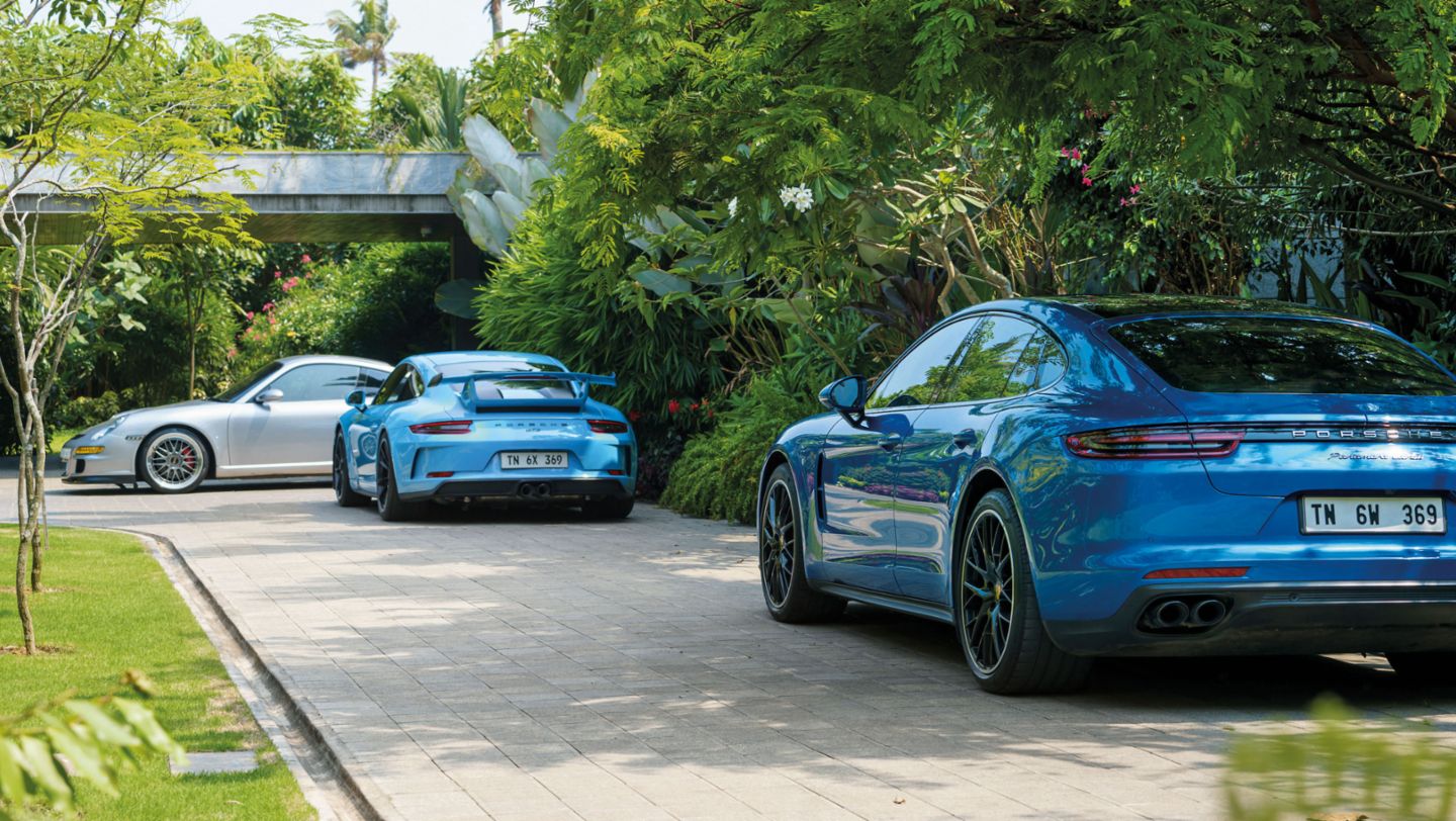911 Carrera S (997), 911 GT3 (991), Panamera Turbo, Indien, 2023, Porsche AG
